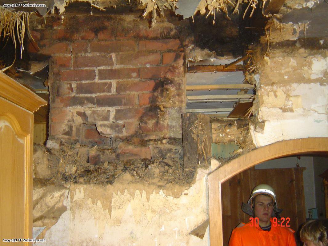Einsatz Schornsteinbrand 30.01.2006