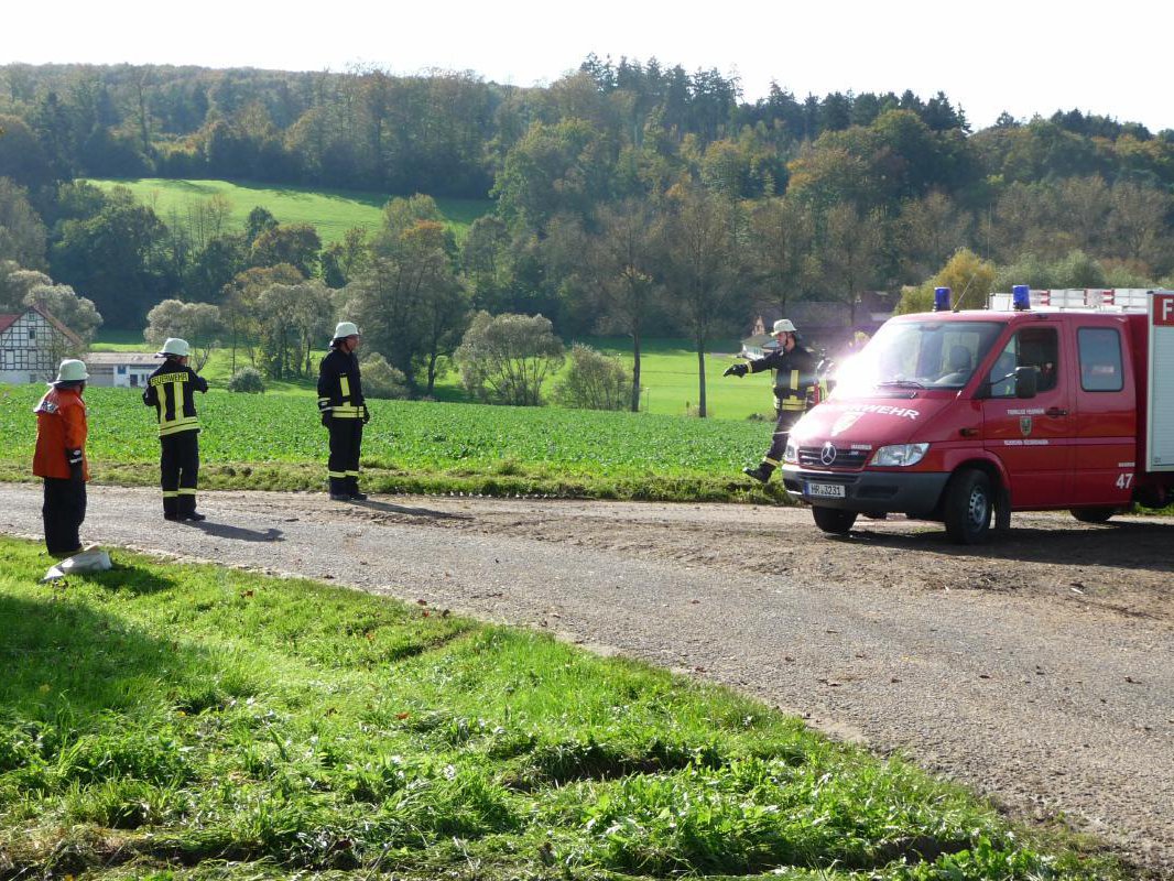 Einsatzübung Flächenbrand 18.10.2014