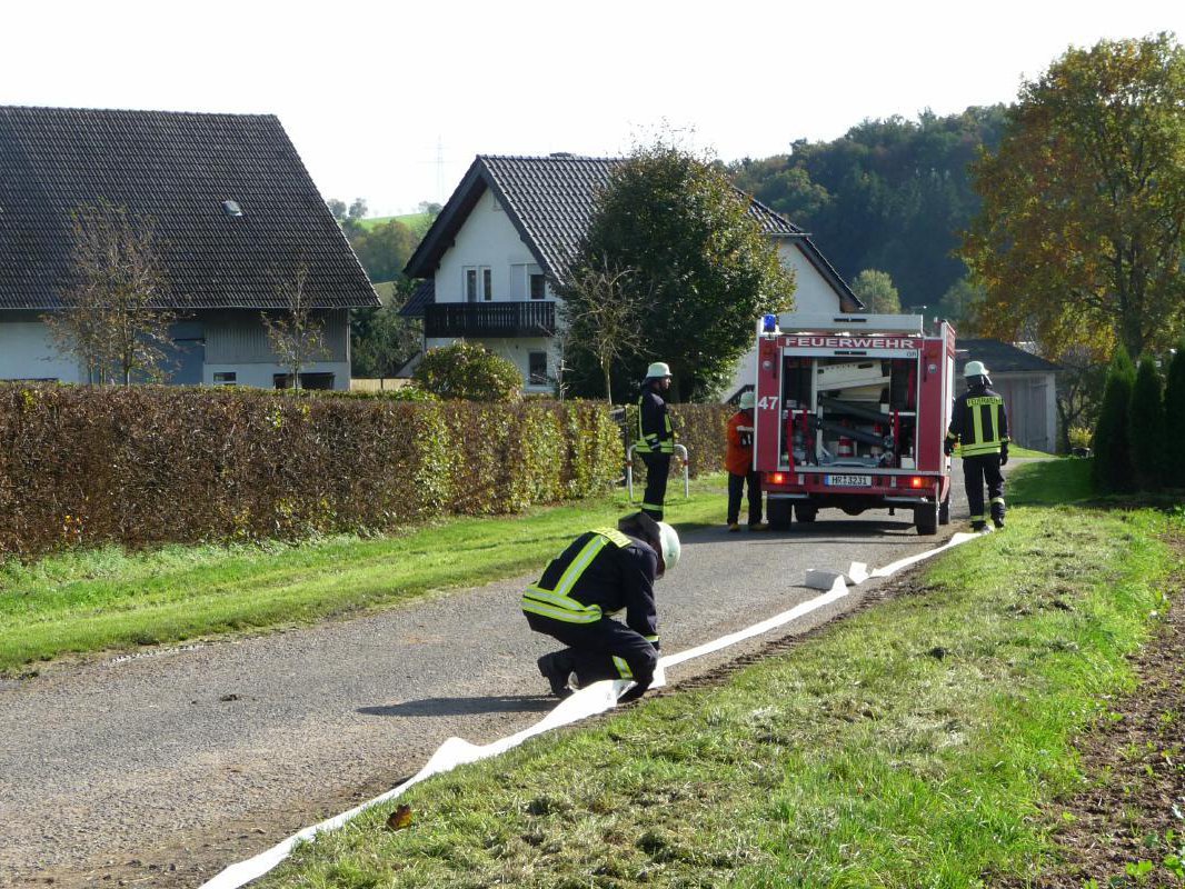 Einsatzübung Flächenbrand 18.10.2014
