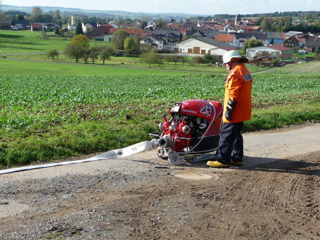 Einsatzübung Flächenbrand 18.10.2014