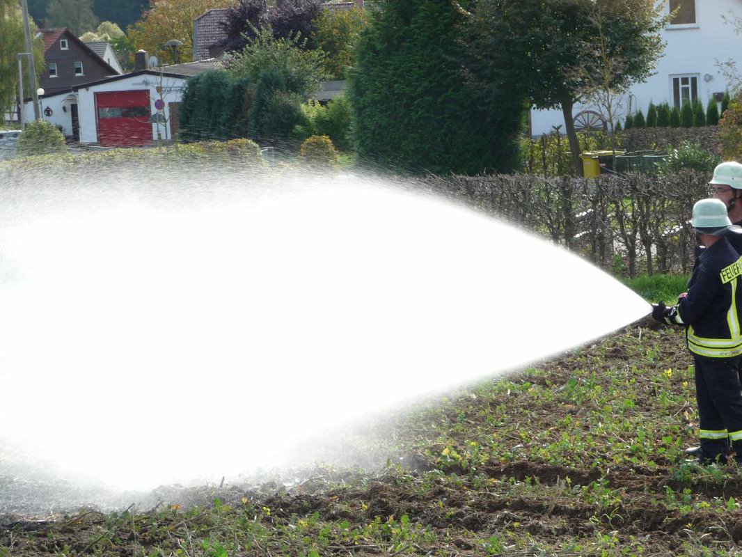 Einsatzübung Flächenbrand 18.10.2014