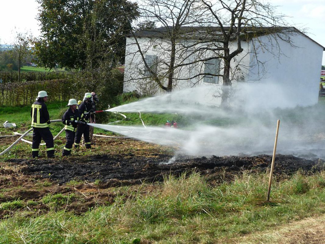 Einsatzübung Flächenbrand 18.10.2014