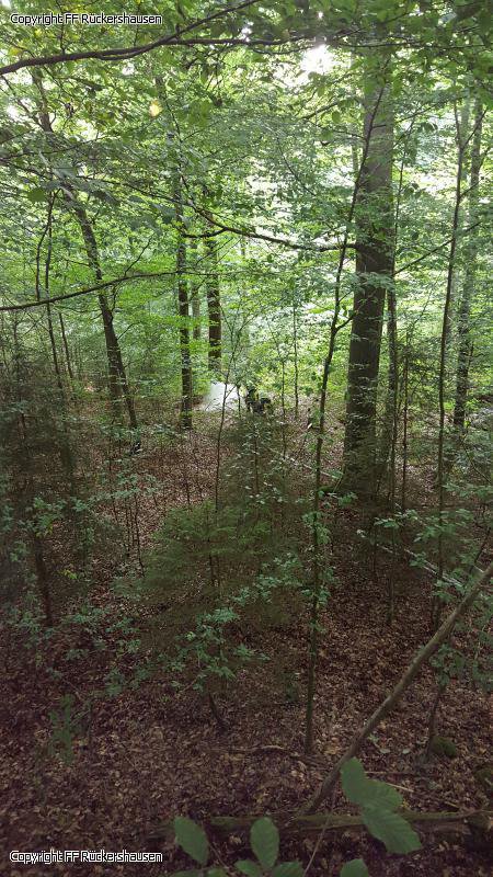 Einsatzübung Wald 29.07.2015 in Rückershausen